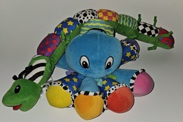 2 Lamaze Plush Baby Toys Musical Octotunes Octopus Caterpillar Rattle Crinkle - £23.54 GBP