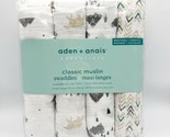 Aden + Anais Essentials Muslin Swaddle Blanket,4 Pack,Bear Necessities Baby - £15.72 GBP