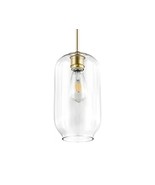 Light Society Pendant Light Mila LS-C322-BB-CL Brushed Brass/Clear - $48.67 CAD