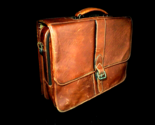 Brown Leather Briefcase Measures 16&quot; L x 12&quot; H x 3.5&quot; W - $195.00
