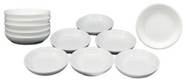 White Porcelain Contemporary Condiments Soy Sauce Dipping Plate or Dish Set 12 - £20.29 GBP