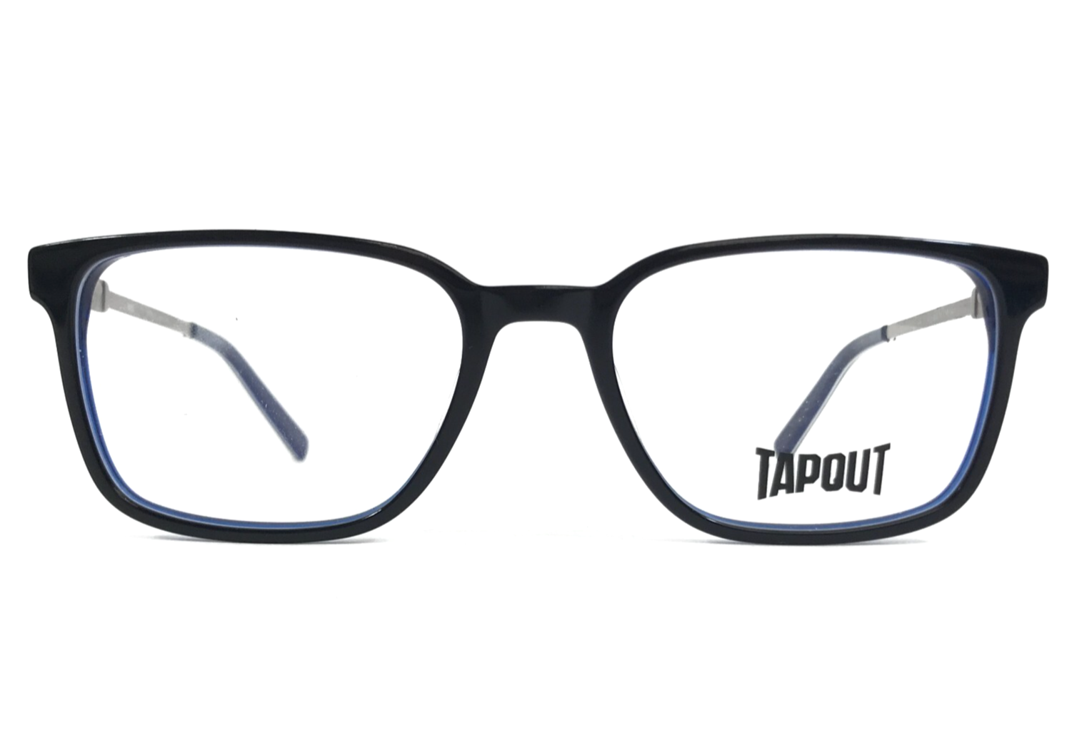 Tapout Brille Rahmen TAP862 414 Dunkelblau Silber Quadratisch Full Rim 5... - $49.48
