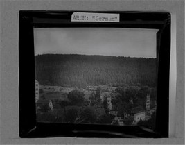 Articatectual Scene Arch &quot;German&quot; Magic Lantern 4&quot; X 3 1/4 &quot; glass slide - $13.63 CAD