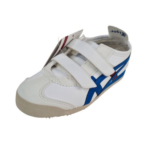Primary image for Asics Onitsuka Tiger Lther Mexico 66 Hook Loop Little Kids White Vintage SZ 2.5C