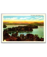 Sunset on The Islands Lake Sunapee New Hampshire NH WB Postcard H20 - £2.32 GBP