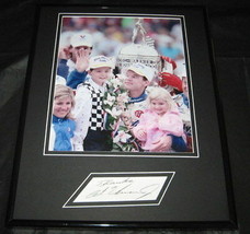 Al Unser Jr Signed Framed 11x14 Photo Display JSA - £50.98 GBP