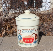 Vintage Treasure Craft Ceramic The Cook&#39;s Nook COOKIE Canister Jar - £23.48 GBP
