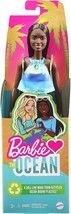 Barbie Loves The Ocean Beach-Themed Doll Blue Dress Flip Flops Recycled Plastics - £10.11 GBP