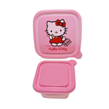 Sanrio Hello Kitty Storage Containers with Lids Unused 5.25 and 3.5&quot; Lot 2 - £8.68 GBP