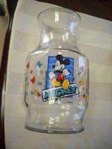 * Disney&#39;s Mickey Minnie Mouse Vintage Anchor Hocking Glass Carafe Pitcher - £15.72 GBP