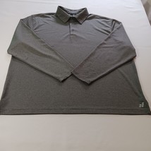 BCG Men&#39;s Gray Long Sleeve Lightweight Polo Shirt Size XL - $191.28 MXN