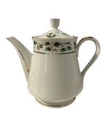Royal Limited Holly Holiday Teapot Made in Japan Gold Trim Porcelain - $34.20