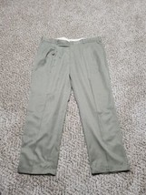 Savane Pleat Front Tan Khaki Chino Pants Men&#39;s Size 42x30  - £10.22 GBP