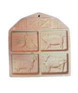 The Pampered Chef 1994 Farmyard Friends Cookie Springerle Mold Stoneware - $9.00