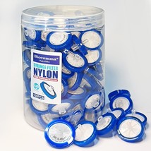 Pack Of 100 Biocomma Syringe Filters In Nylon, 25Mm Diameter, 0.45Um, St... - $46.92