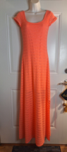 Lilly Pulitzer Ramsey Coral Stripe Maxi Dress Mini Lining Side Slit Size XS - $70.30