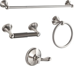 Bgl Bathroom Accessory Set, 4-Piece Bathroom Hardware Set Wall Mounted, Brushed - £34.36 GBP