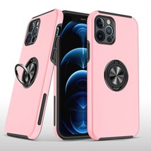 CHIEF Oil Painted Magnetic Ring Stand Hybrid Case Cover Pink For iPhone 11 - £6.84 GBP