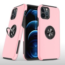 CHIEF Oil Painted Magnetic Ring Stand Hybrid Case Cover Pink For iPhone 11 - £6.39 GBP