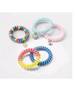 Cat &amp; Jack Girls&#39; 5pk Coil Cord Bracelet Set w/ Charms Multicolor  - $13.99