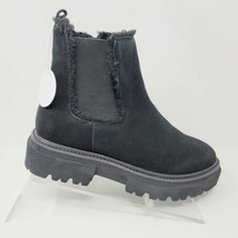Steven New York Ankle Boots Sz 7.5 M Arina Womens Black Suede Zipper - £49.85 GBP