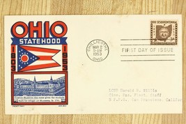 US Postal History Cover FDC 1953 OHIO Statehood Chillicothe OH Sesquicen... - $12.68
