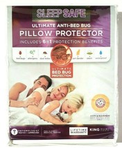 Sleep Safe Pillowcase Pillow Protector White King Size, Pillowcase FREE ... - £11.78 GBP