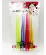 ANNIE HAIR SECTIONING CLIPS SECTION CLIPS 4.6&quot; #3231 4PCS ASSORTED COLORS - $61.46 MXN