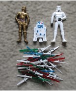 1983 Wilton CakeTops STAR WARS R2-D2, C-3P0, STORMTROOPER + 30 LIGHTSABERS - $343.15 MXN