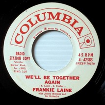 Frankie Laine - A Wedded Man / We&#39;ll Be Together Again [7&quot; 45 rpm Promo] - £5.37 GBP