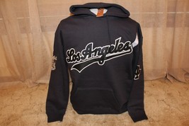 Men&#39;s Apparel w/ Los Angeles Embroidered Navy Hooded Jacket L Brand New - £23.49 GBP