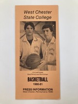 1980-1981 NCAA West Chester Golden Rams Index Basketball Press Information - $14.20