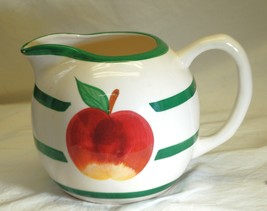 Ceramic Pitcher Apple Pattern Asia Master Group - $21.77