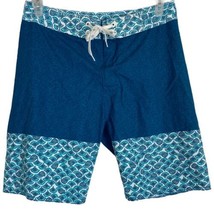 Old Navy Mens Swim Shorts Size Medium Board Shorts Pockets Blue Ties Swi... - £14.58 GBP