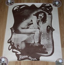 Frank Zappa Poster Vintage Toilet Pose Sepia Tone Original - £158.48 GBP