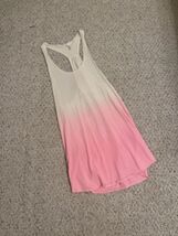 Orageous White and Pink Ombré Women’s Swim Cover Up Medium - $180.06 MXN