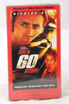 Gone In 60 Seconds (VHS 2001) Nicolas Cage &amp; Angelina Jolie factory sealed  - £7.65 GBP