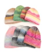 ART & WILLOW Ombre Beanie - Gradient Spray Yarn Knit Hat Ski Outdoor Winter Cap - $214.44 MXN