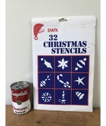 VIntage 70s 80s Santa 32 Holiday Winter Christmas Craft Stencils Chase P... - £31.85 GBP