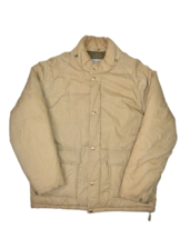 Vintage Struggle Gear Jacket Mens M Khaki Puffer Coat Retro Ski William Barry - £27.12 GBP