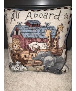 Barbara Mock Noah’s Ark Pillow “All Aboard” - $375.15 MXN