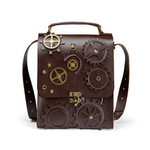 Original Steampunk Industrial Style Gear And Time Shoulder Bag - £41.46 GBP