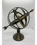 Vintage Metal 11” Armillary Sphere Arrow Nautical Maritime Astrolabe Glo... - £44.69 GBP