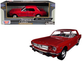 1964 1/2 Ford Mustang Red 1/24 Diecast Model Car by Motormax - $42.26