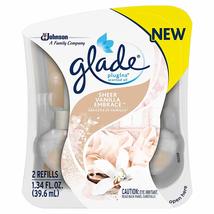 Glade PlugIns Scented Oil Air Freshener Refills, Sheer Vanilla Embrace, 1.34 Flu - £23.47 GBP