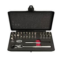 Tone BRFS27 29-piece ratcheting bit set in metal case - $99.00