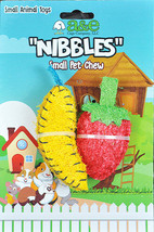 A &amp;E Cages Nibbles Small Animal Loofah Chew Toy Banana Strawberry; 1ea - £7.87 GBP