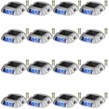 Driveway Lights 16-Pack, Solar Driveway Lights with Switch Button, Solar Dec... - $142.93