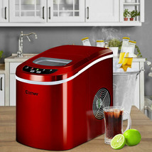 Portable Compact Electric Ice Maker Machine Mini Cube 26lbs/Day Red New - £136.12 GBP