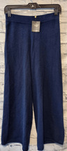 Charter Club Womens XS 100% 2 Ply Cashmere Pants Navy Blue Elastic Waist... - $123.74